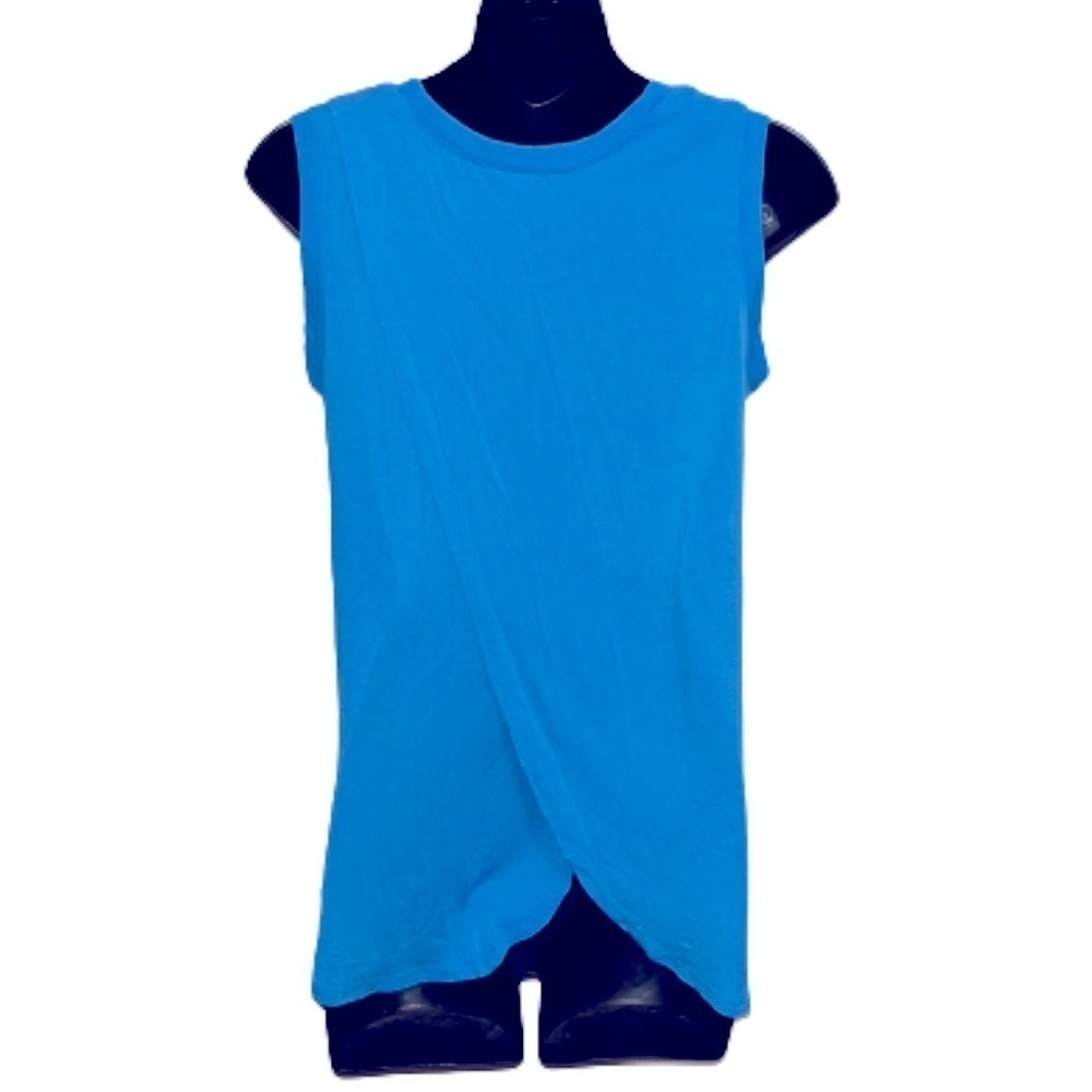 Disney Parks bright blue Mickey sleeveless open back t-shirt size S - Picture 3 of 7
